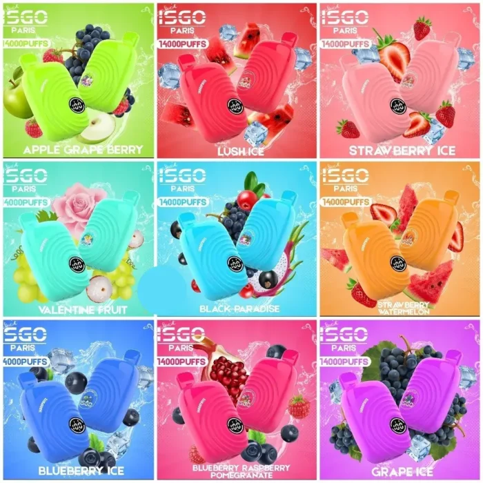 Isgo Paris 14000 Puffs Disposable Vape