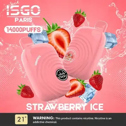 Isgo Paris 14000 Puffs Strawberry Ice