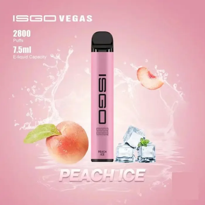 Isgo Vegas 2800 Puffs Disposable Peach Ice