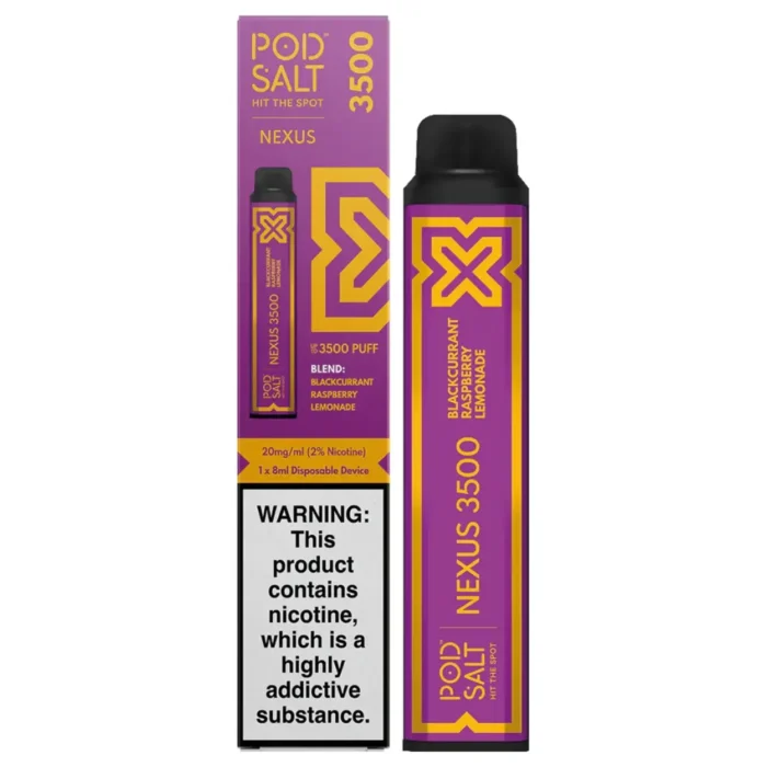 Pod Salt Nexus 3500 Puffs Blackcurrant Raspberry Lemonade