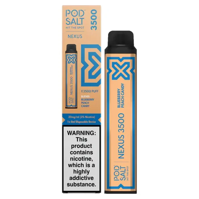 Pod Salt Nexus 3500 Puffs Blueberry Peach Candy