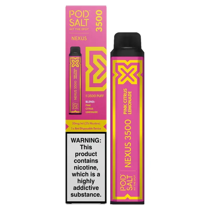 Pod Salt Nexus 3500 Puffs Pink Citrus Lemonade