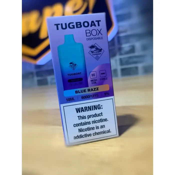 Tugboat BOX 6000 puffs Blue Razz