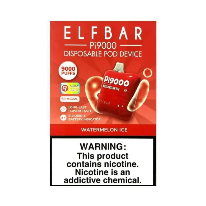 Elf Bar Pi 9000 Puffs Disposable Vape Watermelon Ice