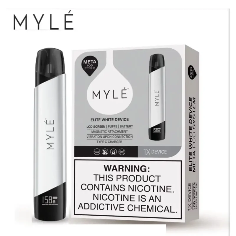 Elite White Myle V5 Kit | Myle Meta Device